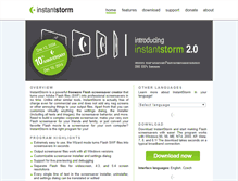 Tablet Screenshot of instantstorm.com